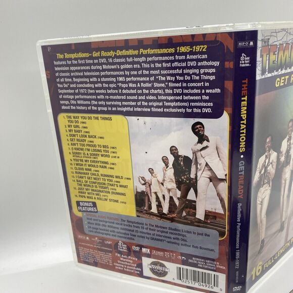 The Temptations: Get Ready: Definitive Performances: 1965-1972 (DVD, 2006) - Picture 3 of 8